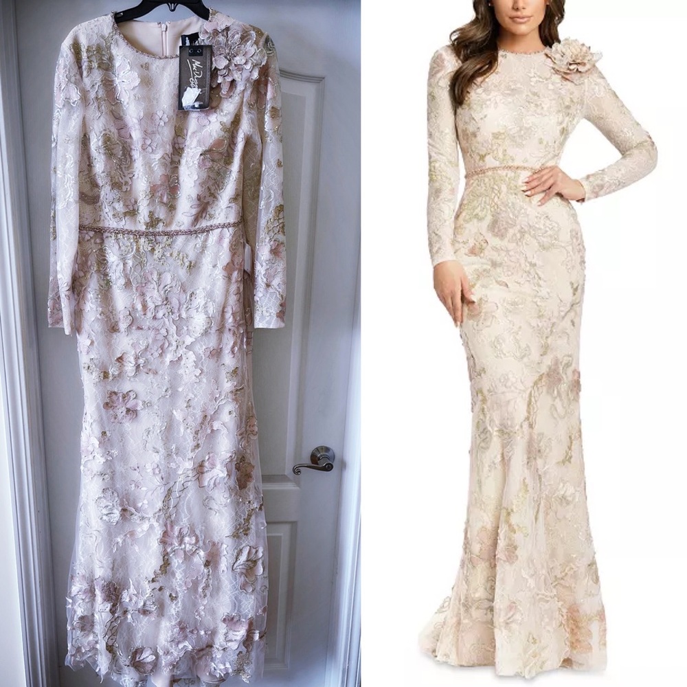 MAC DUGGAL
Floral Lace Gown - Picture 2 of 9